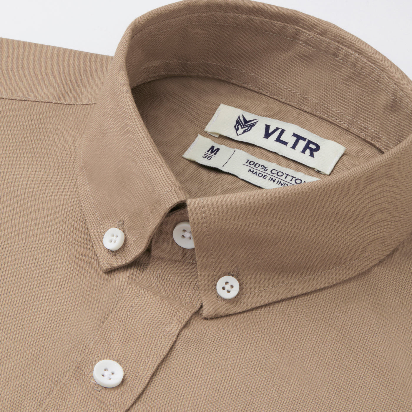BUTTON DOWN OXFORD SHIRT BEAVER BROWN