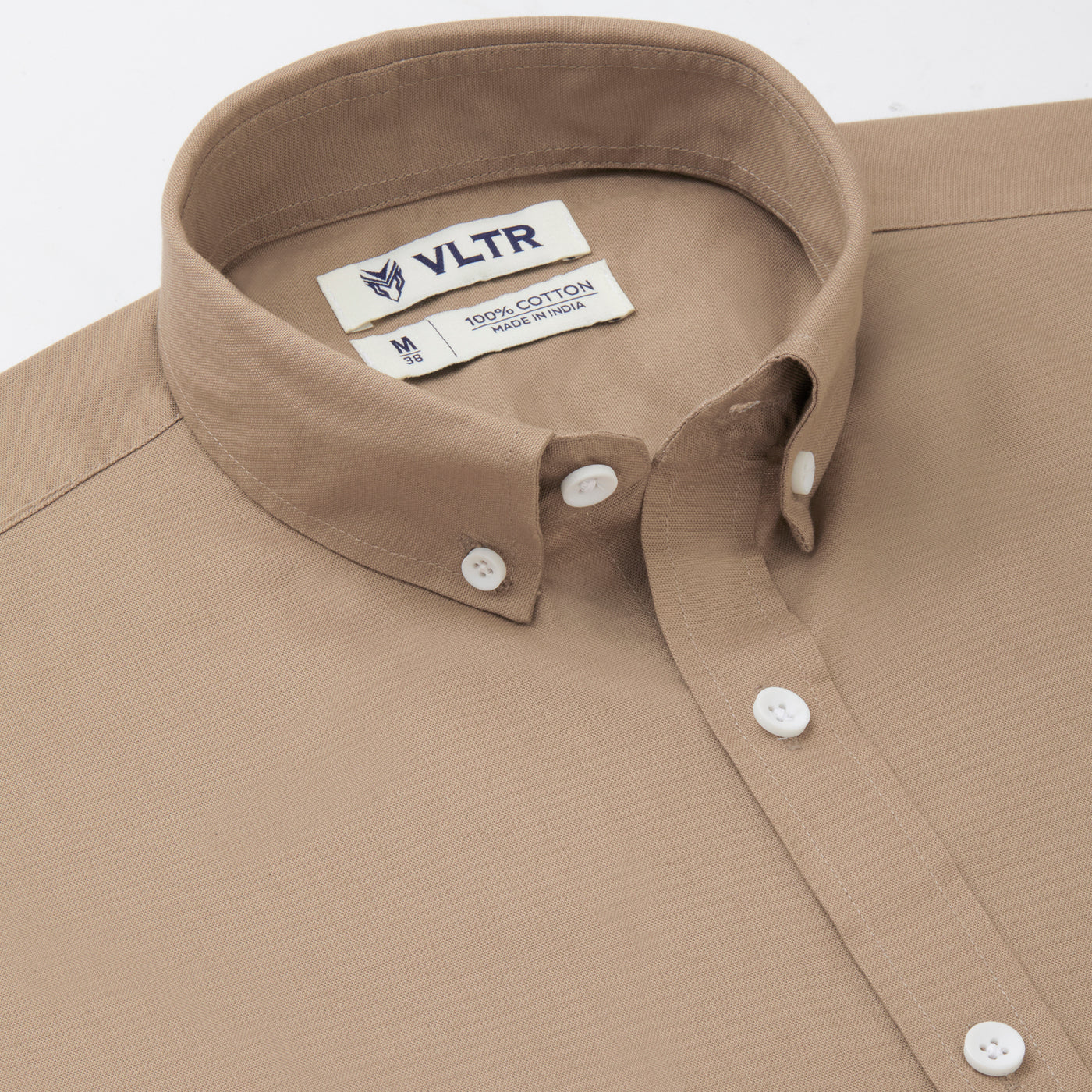 BUTTON DOWN OXFORD SHIRT BEAVER BROWN