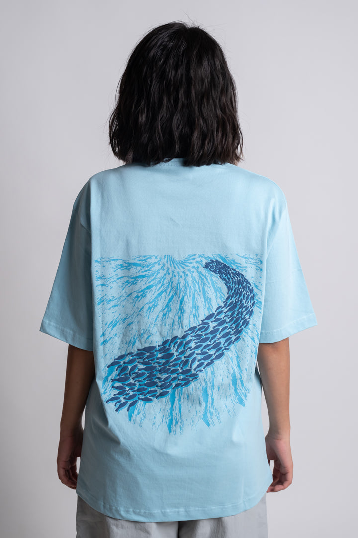 BLUE SEA OVERSIZED T-SHIRT
