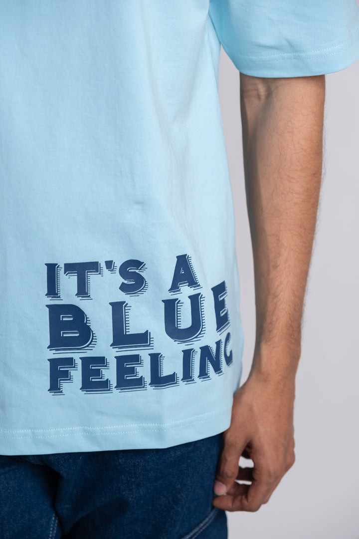 BLUE SEA OVERSIZED T-SHIRT