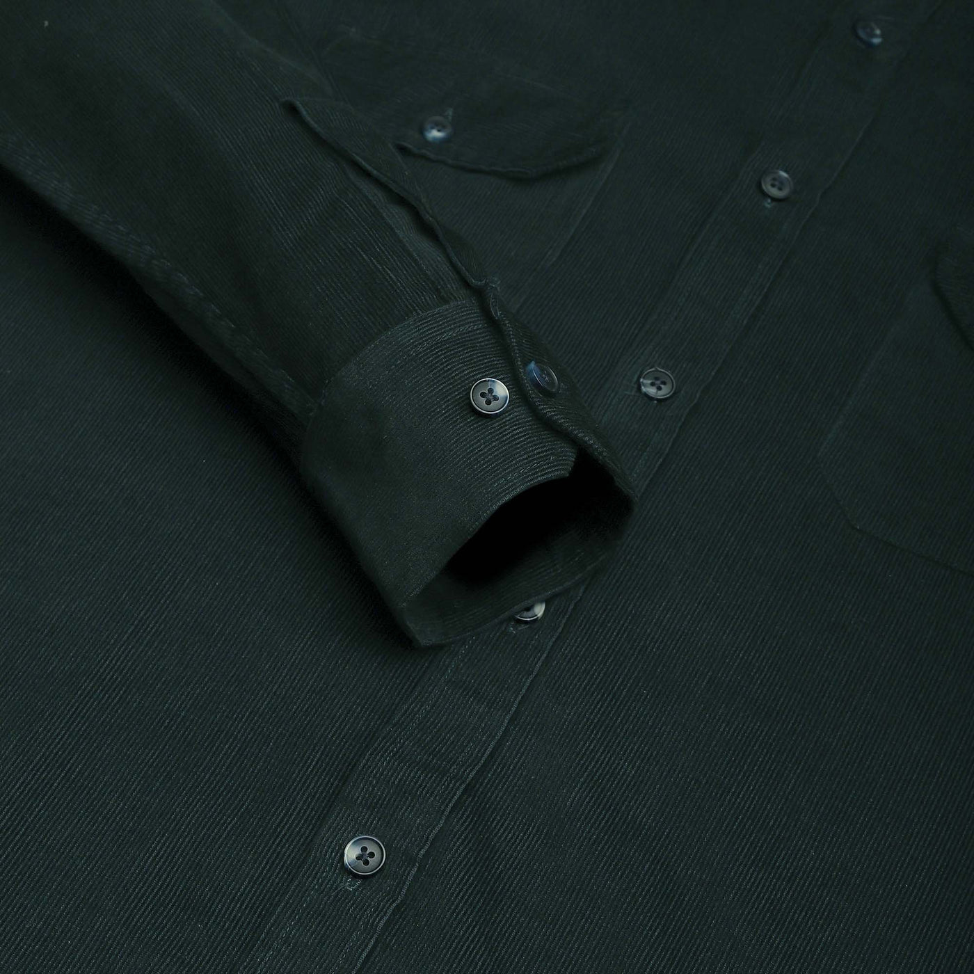 BOTTLE GREEN CORDUROY SHIRT