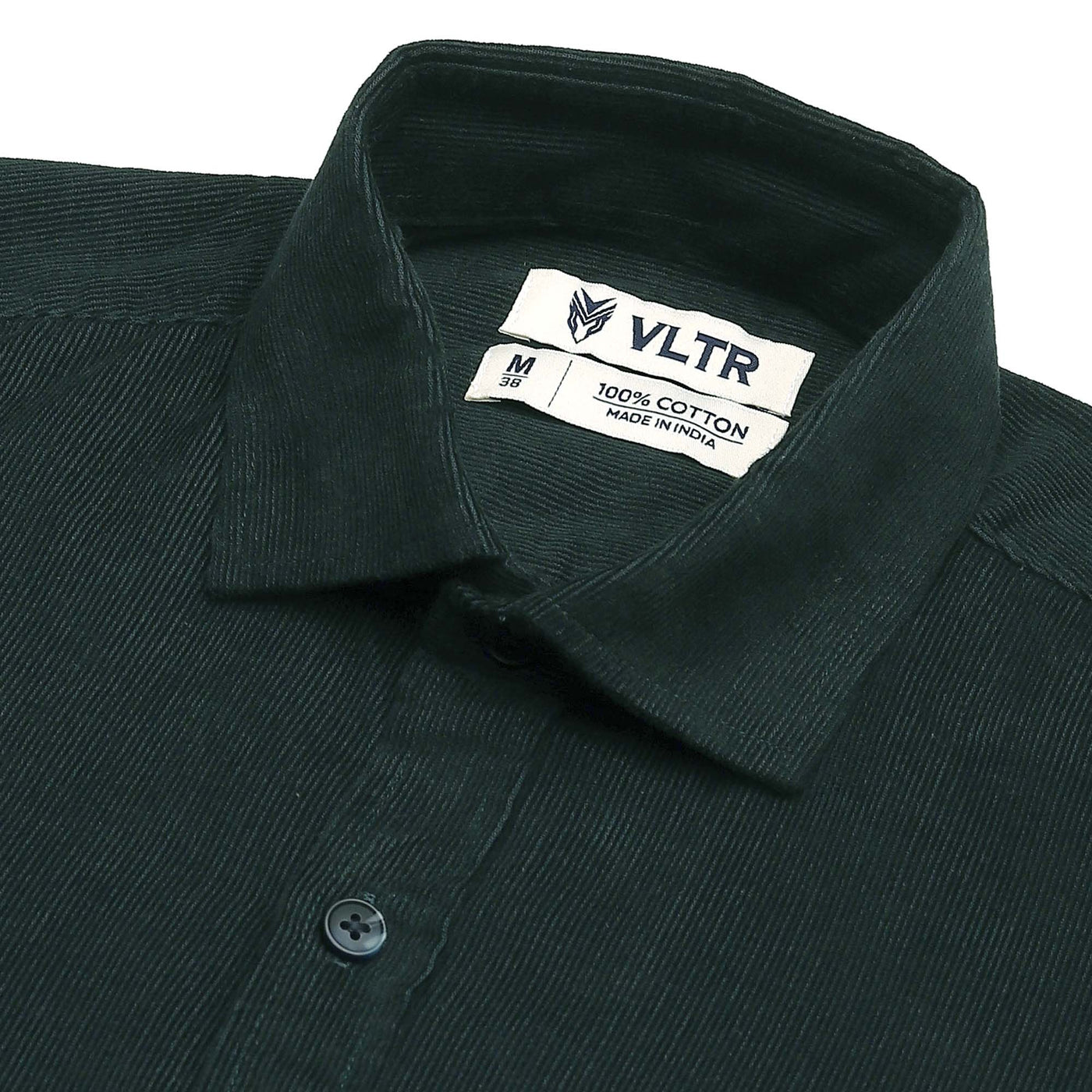 BOTTLE GREEN CORDUROY SHIRT