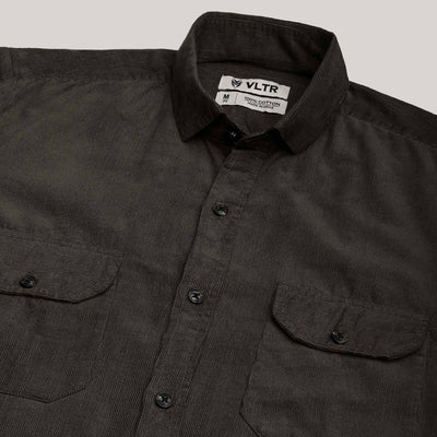 DARK GREY CORDUROY SHIRT